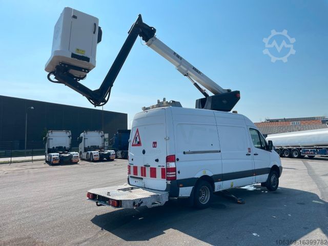 Arbejdsplatform lastbil MERCEDES-BENZ Sprinter 516 CDI Versalift VT-155-FZ 15,6 m.