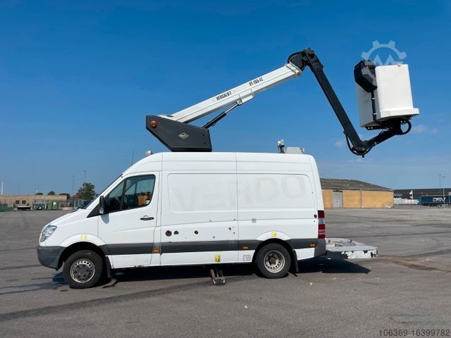 Arbejdsplatform lastbil MERCEDES-BENZ Sprinter 516 CDI Versalift VT-155-FZ 15,6 m.