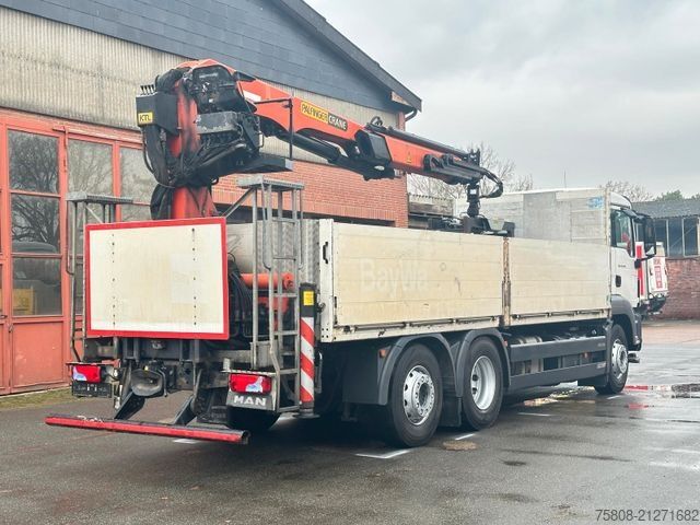 Cần cẩu gắn trên xe tải MAN TGS 26.440 Baustoff Palfinger PK 18001L Lenk