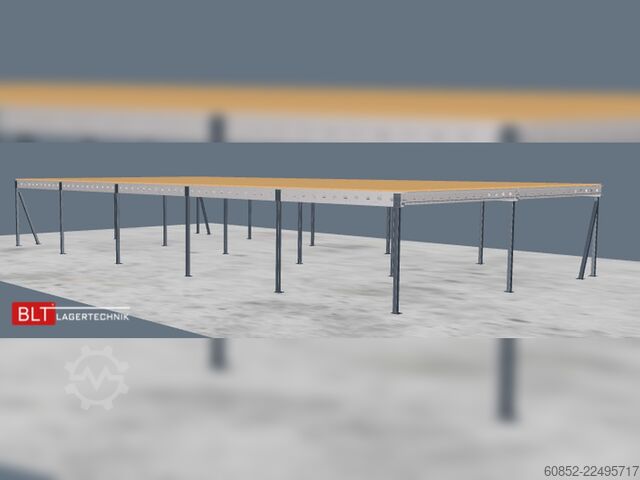Plataforma de almacenamiento 10x20m Lagerbühne , Belastung : 500kg/qm Unterkante: 2,5m ,ca. 200qm Systembühne