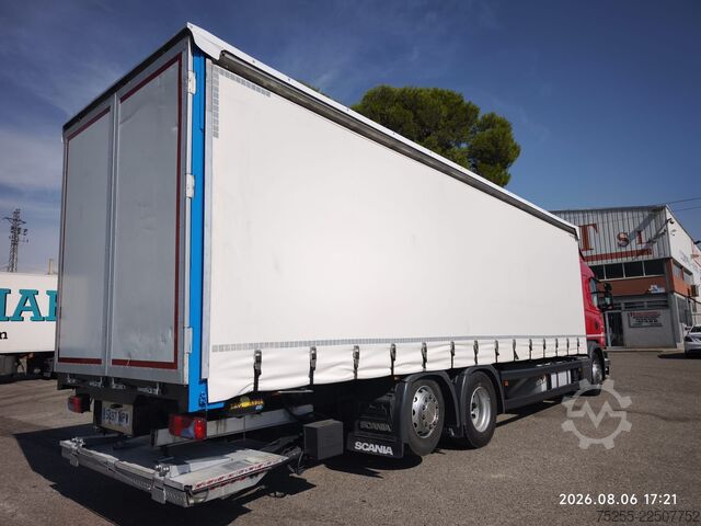 Flatbed truck with tarp SCANIA 26.450 G 6X2 EURO 6