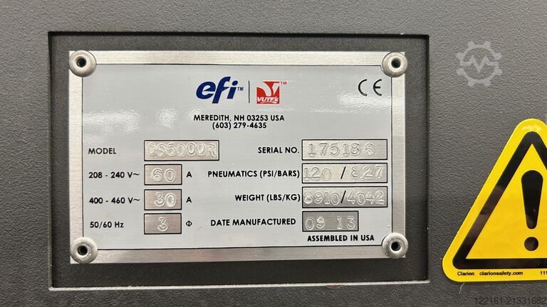 Skaitmeninė spausdinimo mašina Vutek GS 5000R Color 8C+White under efi fullservice