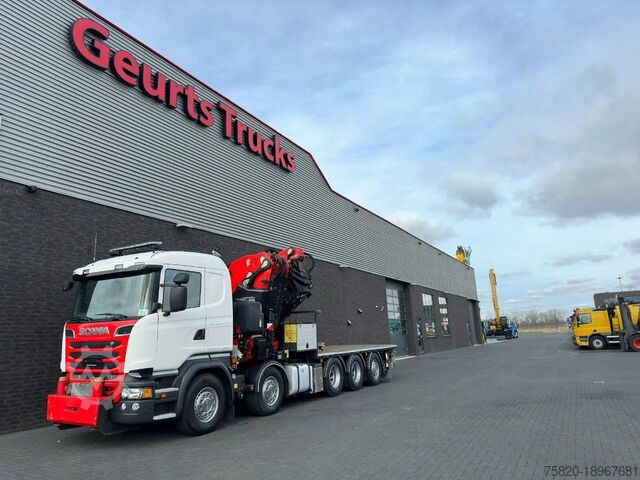 Vrachtwagen met kraan Scania R520 V8 10X4 TRIDEM + F1650RA.2.28 + JIB L816 K...