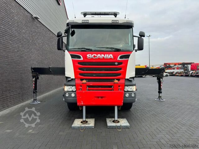 Vrachtwagen met kraan Scania R520 V8 10X4 TRIDEM + F1650RA.2.28 + JIB L816 K...