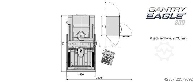ηλεκτροδιάβρωση διαβροχής (EDM) OPS Ingersoll Gantry EAGLE 800 (1540h Erodierstunden)