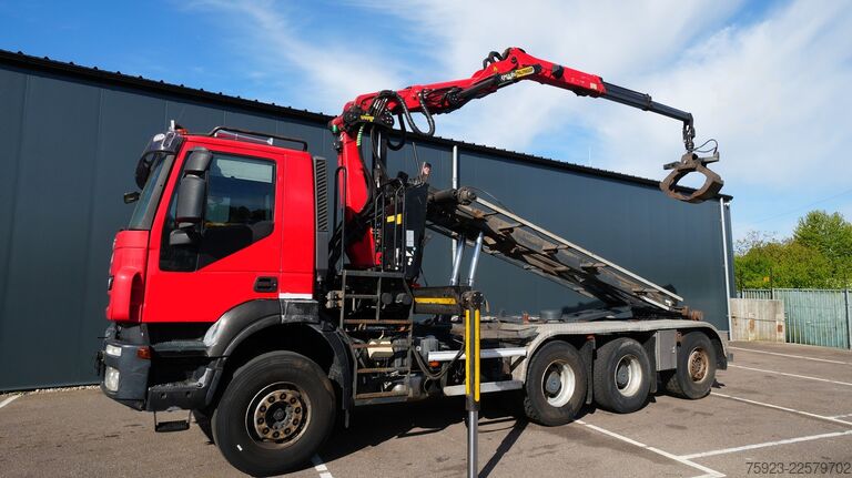 Φορτηγό γερανού Iveco Trakker 410 8x4 Cable system with Crane