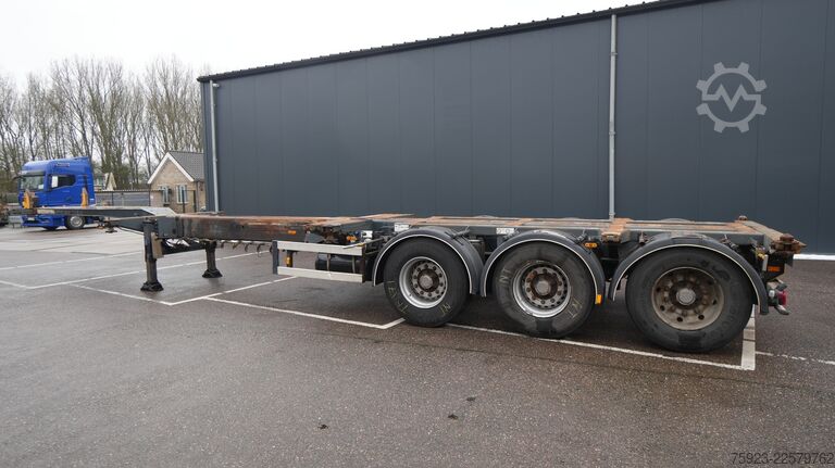 Transporte de contentores D-tec Extendable container transport trailer