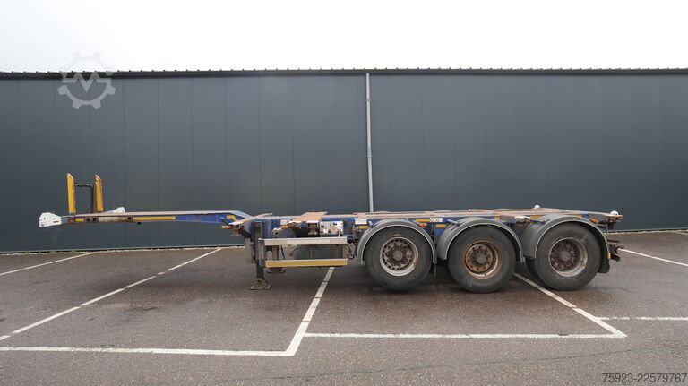 Transporte de contentores D-tec FT-43-03-V Flexitrailer multi container chassis...