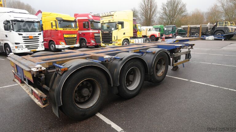 Gámaflutningar D-tec FT-43-03-V Flexitrailer multi container chassis...