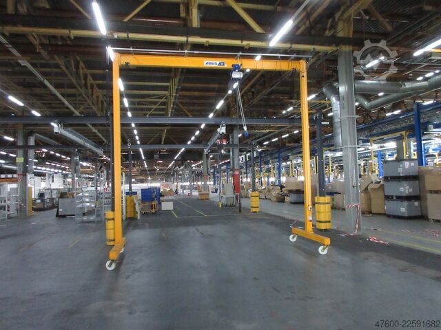 Gru a bandiera Abus LPK Portalkran Hallenkran Bockkran 4,8x5m 1000Kg 1t Abus Kettenzug rollbar