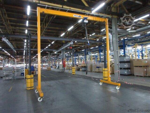 Gru a bandiera Abus LPK Portalkran Hallenkran Bockkran 4,8x5m 1000Kg 1t Abus Kettenzug rollbar