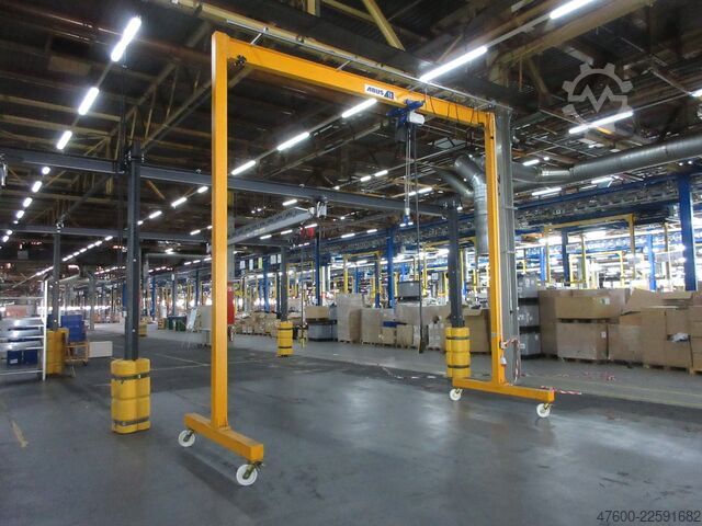 Gru a bandiera Abus LPK Portalkran Hallenkran Bockkran 4,8x5m 1000Kg 1t Abus Kettenzug rollbar