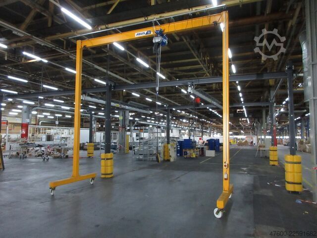 Gru a bandiera Abus LPK Portalkran Hallenkran Bockkran 4,8x5m 1000Kg 1t Abus Kettenzug rollbar