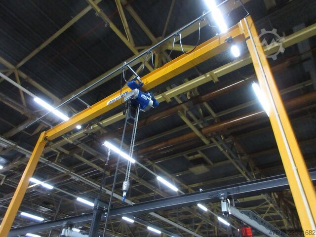 Gru a bandiera Abus LPK Portalkran Hallenkran Bockkran 4,8x5m 1000Kg 1t Abus Kettenzug rollbar