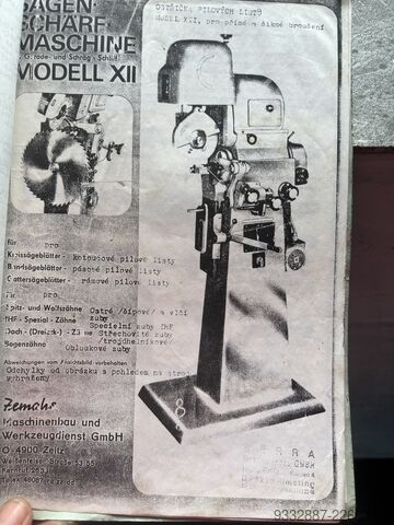מלטשת למסורי סרט ולדיסקי CrV Maschinenbau und Werkzeugdienst GmbH MODELL XII
