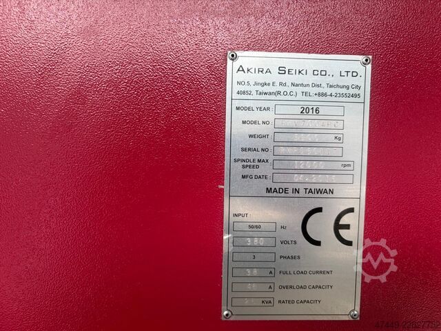 Vertikálne obrábacie centrum Akira Seiki RMV700APC