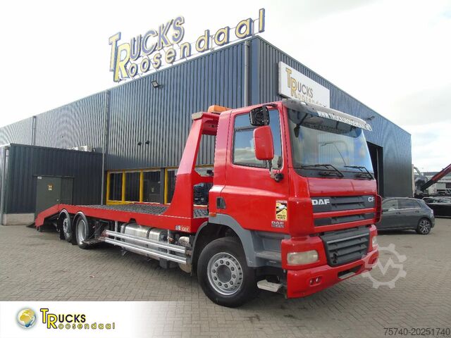 Car transporter DAF CF 85.410 + EURO 5 + HYDRO RAMPS + 6X2 + RETARDER