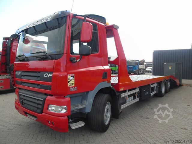 Transporteur de voitures DAF CF 85.410 + EURO 5 + HYDRO RAMPS + 6X2 + RETARDER