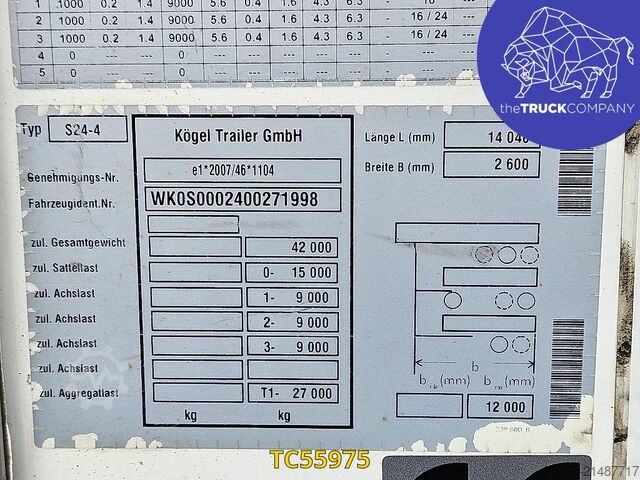 Kühl-/Tiefkühltransport Kögel 