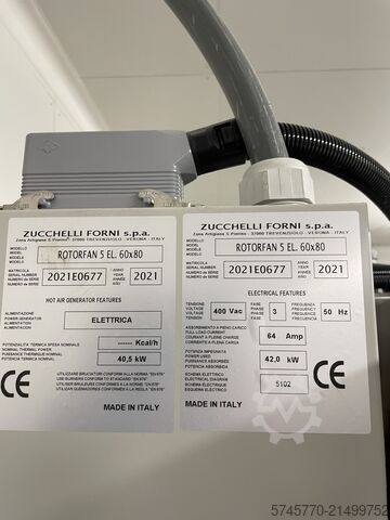 دوار صناعي أربع ZUCCHELLI FORNI ROTORFAN 5 EL.