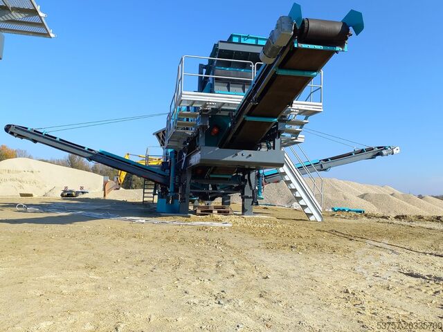 Equipamento de britagem/planta de britagem móvel Constmach Mobile Crushing Plant Mobile Vertical Shaft Impact Crusher V70