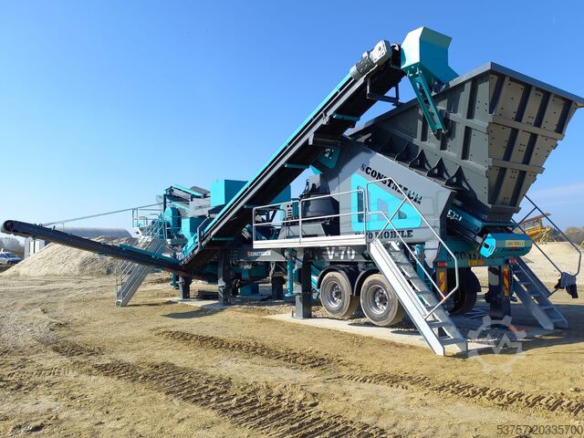 Equipamento de britagem/planta de britagem móvel Constmach Mobile Crushing Plant Mobile Vertical Shaft Impact Crusher V70