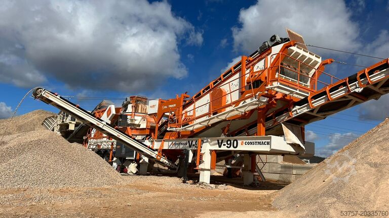 Equipamento de britagem/planta de britagem móvel Constmach Mobile Crushing Plant Mobile Vertical Impact Crushing Plant