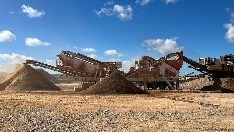 Equipamento de britagem/planta de britagem móvel Constmach Mobile Crushing Plant Mobile Vertical Impact Crushing Plant