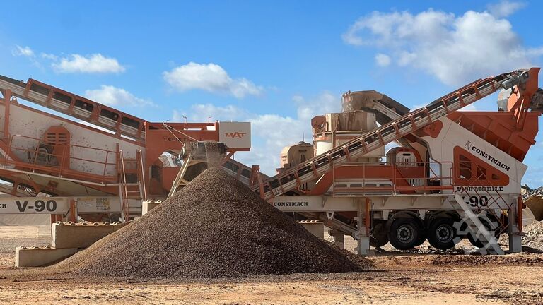 Equipamento de britagem/planta de britagem móvel Constmach Mobile Crushing Plant Mobile Vertical Impact Crushing Plant