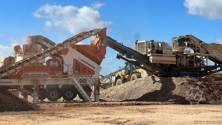 Equipamento de britagem/planta de britagem móvel Constmach Mobile Crushing Plant Mobile Vertical Impact Crushing Plant