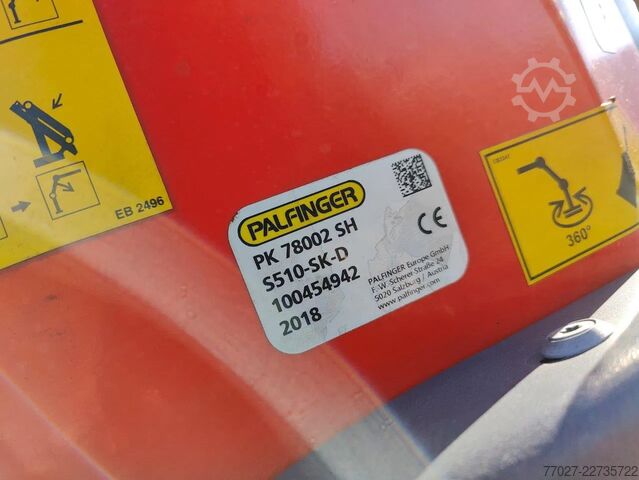 装载平台 Mercedes-Benz Actros 4151 V8 8x4 Palfinger PK78002 + Fly Jib ...