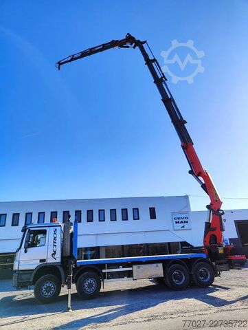 装载平台 Mercedes-Benz Actros 4151 V8 8x4 Palfinger PK78002 + Fly Jib ...
