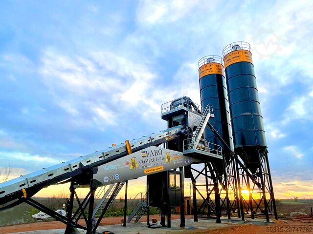  FABO Concrete Batching Plant 110 M3/H Compact Concrete Batching Plant
