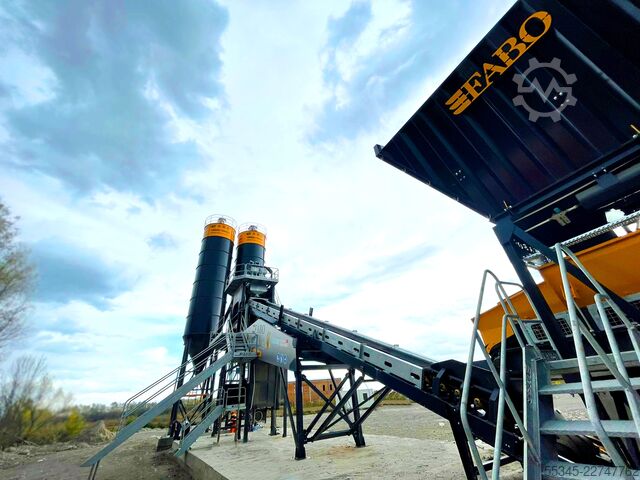  FABO Concrete Batching Plant 110 M3/H Compact Concrete Batching Plant