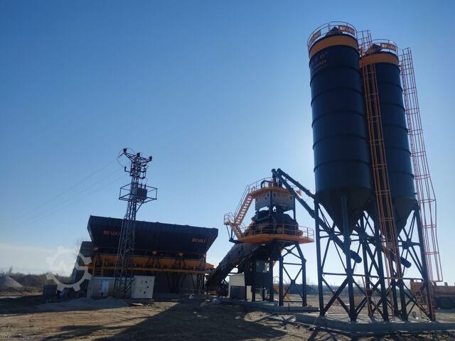 โรงผสมคอนกรีตแบบติดตั้งถาวร FABO Sabit Beton Santralleri COMPACT-120 Sabit Beton Santrali
