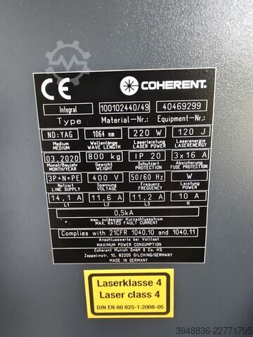 Laser razreda 4 Coherent Integral