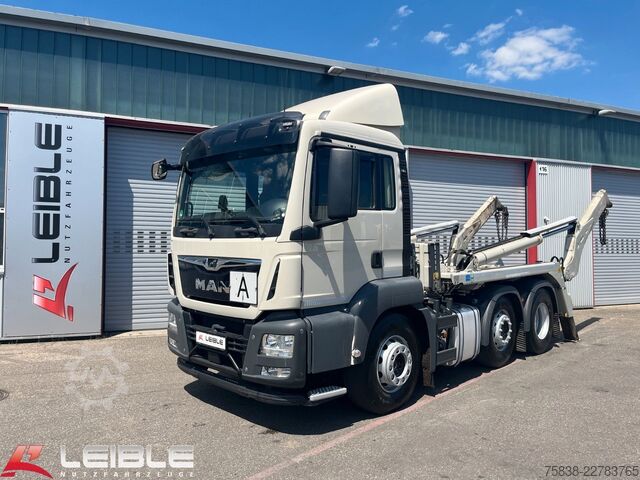 Xe tải ben MAN TGS 26.460 6x2/4BL*Meiller AK16 Teleskop*277TKM*