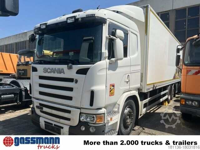 Camión caja Scania G420 6x2, Liftachse, Hiab LBW, Motor defekt!