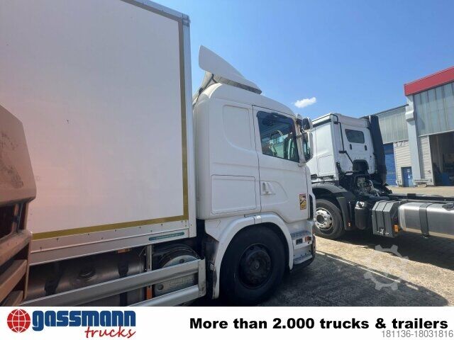 Camión caja Scania G420 6x2, Liftachse, Hiab LBW, Motor defekt!