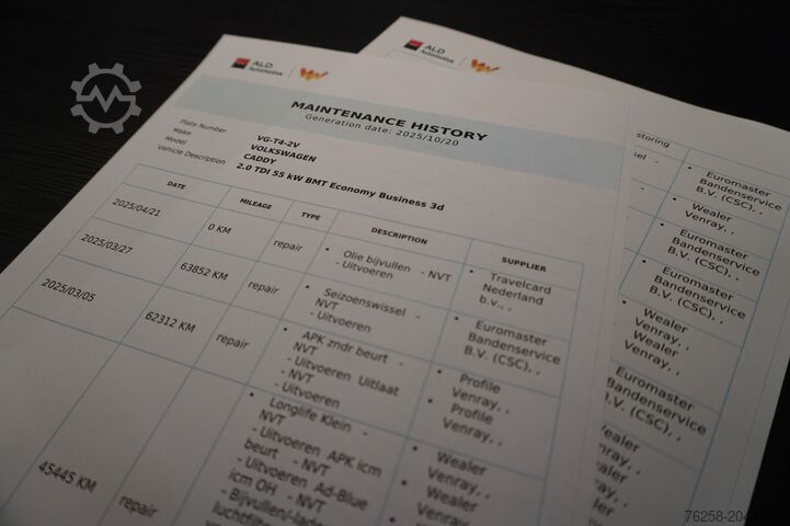 Gerabak stesen bumbung tinggi Volkswagen Caddy 2.0 TDI EURO 6 - Airco - Cruise - Trekhaa...