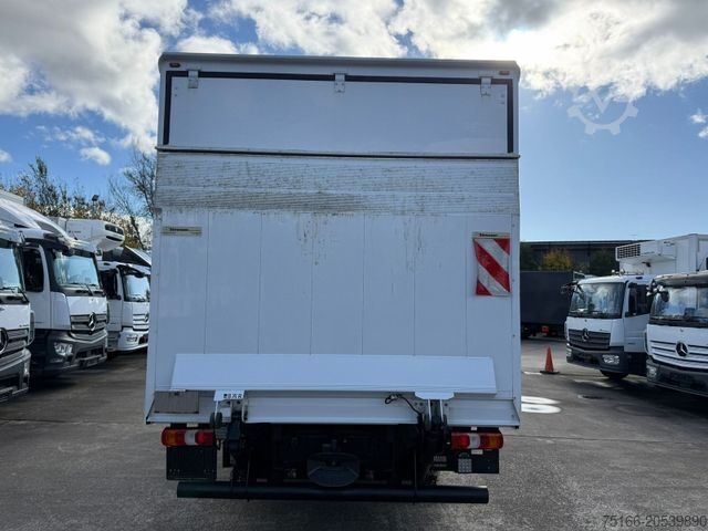 Box van MERCEDES-BENZ ATEGO 818 L Koffer 6,10 m LBW 1 T*171 tkm*AHK