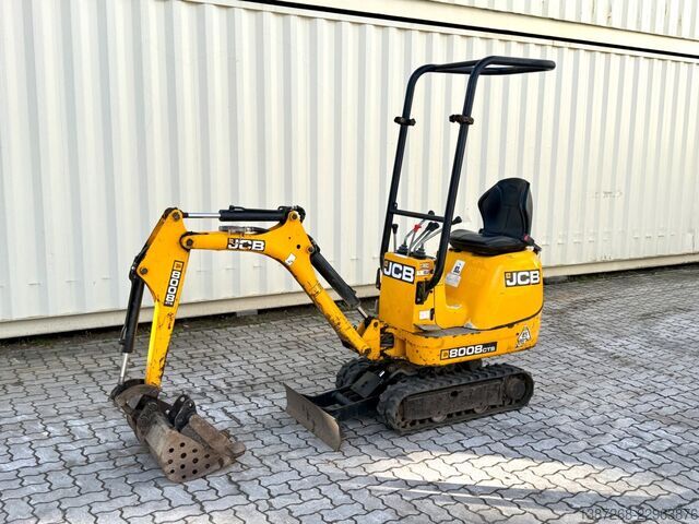 Minikoparka JCB 8008 CTS / 2021 BJ / 733 H / 2 x Löffel