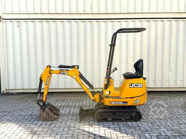 Minikoparka JCB 8008 CTS / 2021 BJ / 733 H / 2 x Löffel