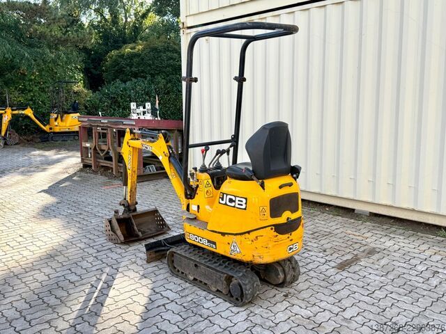 Minikoparka JCB 8008 CTS / 2021 BJ / 733 H / 2 x Löffel