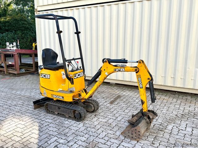 Minikoparka JCB 8008 CTS / 2021 BJ / 733 H / 2 x Löffel