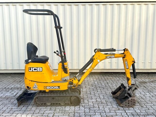 Minikoparka JCB 8008 CTS / 2021 BJ / 733 H / 2 x Löffel