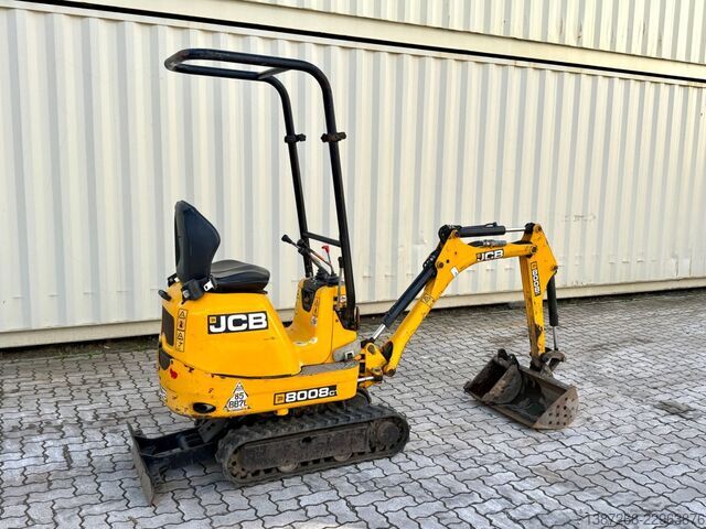 Minikoparka JCB 8008 CTS / 2021 BJ / 733 H / 2 x Löffel