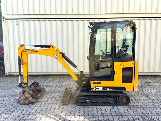 Mini ekskavatorius JCB 16C-1 / 799 H / 3 x Löffel / 2022 BJ