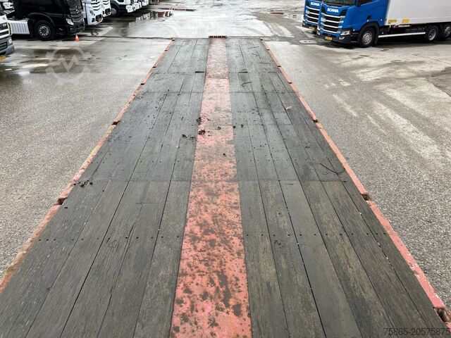 Flatbed Nooteboom OVB-90-05 / 5 axle 12 Ton Hydraulic / BPW Drum ...