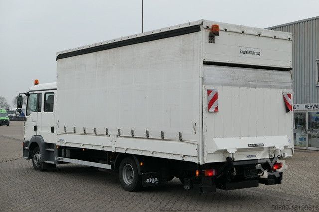 Бортовой грузовик с тентом MAN 12.240 TGL, DOKA, LBW, AHK, Klima, 6 Sitze